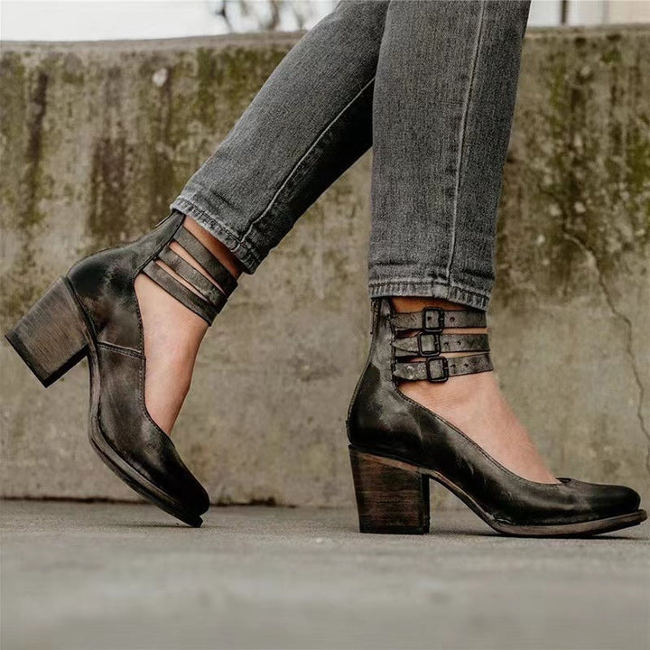 Chiara™ - Eleganckie buty na wysokim obcasie w stylu vintage, ponadczasowy klasyk