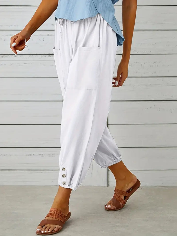 Stylowe damskie spodnie w kant zapewniające elegancki wygląd