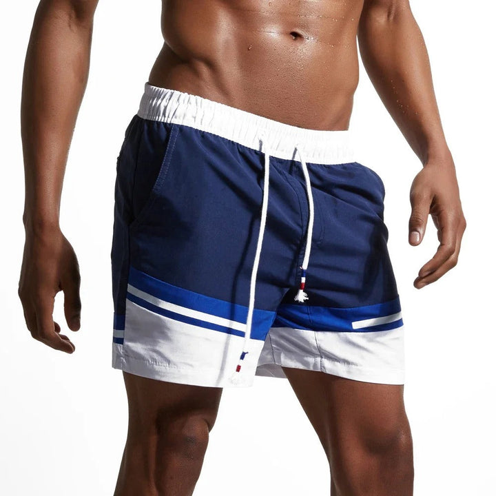 Sneldrogende zwemshort met stijlvolle patchwork-design - Max