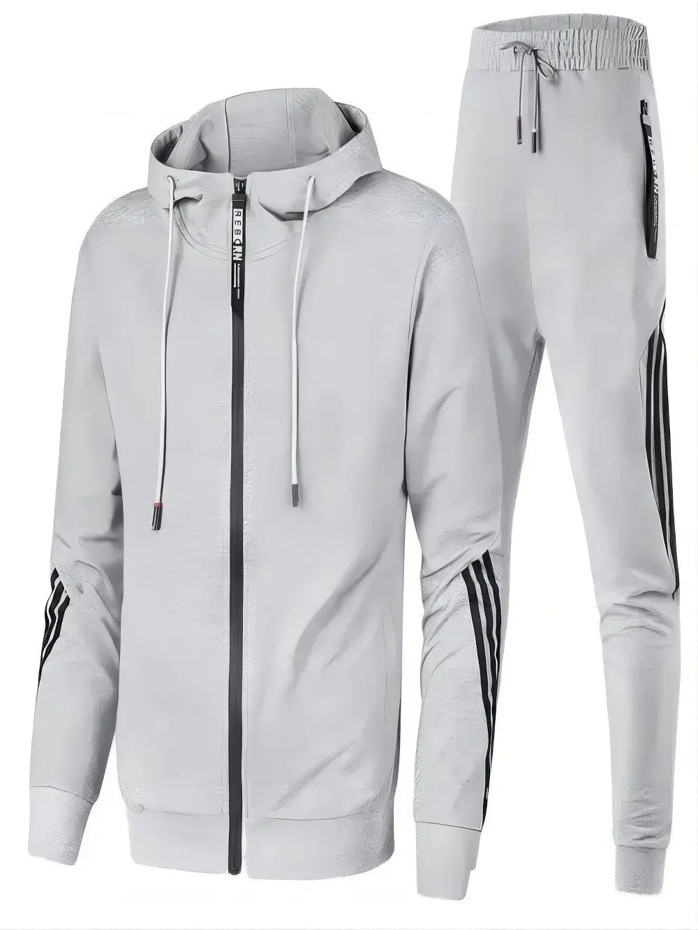 Męska sportowa 2-częściowa bluza i spodnie do biegania - wygodny i stylowy strój treningowy