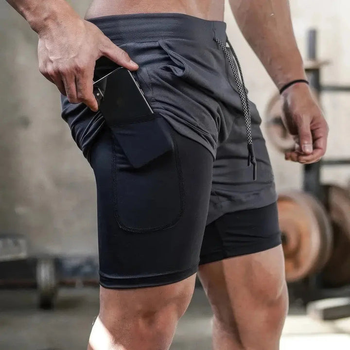 Męskie szybkoschnące spodnie sportowe Camo 2 w 1 dla maksymalnego komfortu i stylu