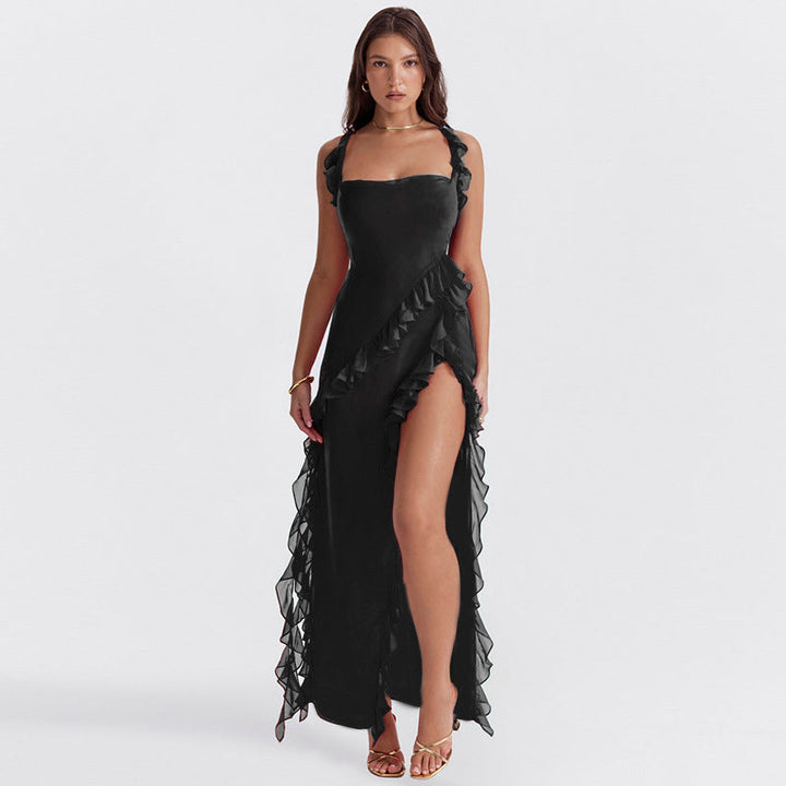 Vivia™ - Glamour i styl: elegancka długa sukienka