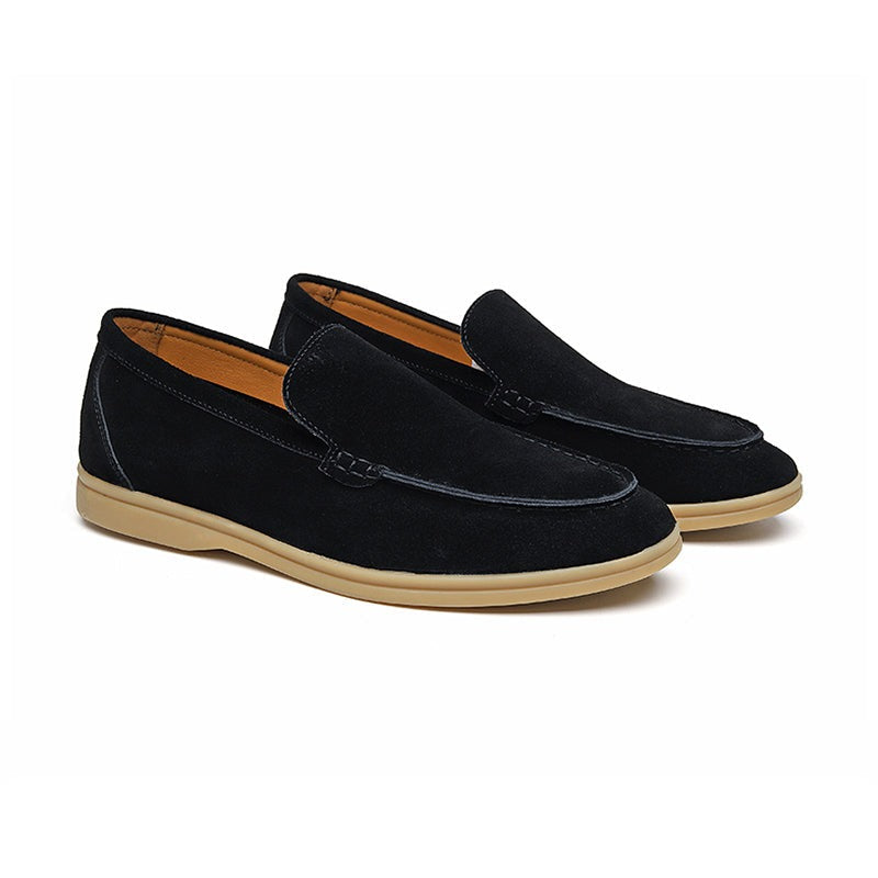 Eleganckie zamszowe loafersy męskie w nowoczesnym stylu Milano