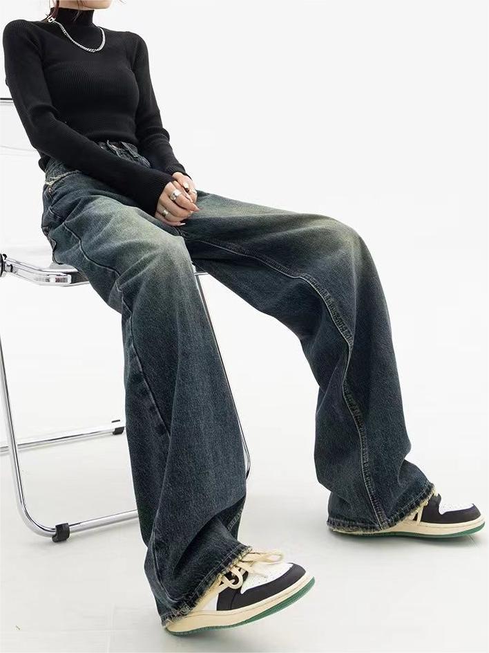 Stylowe damskie jeansy baggy w stylu retro - wygoda i moda w jednym