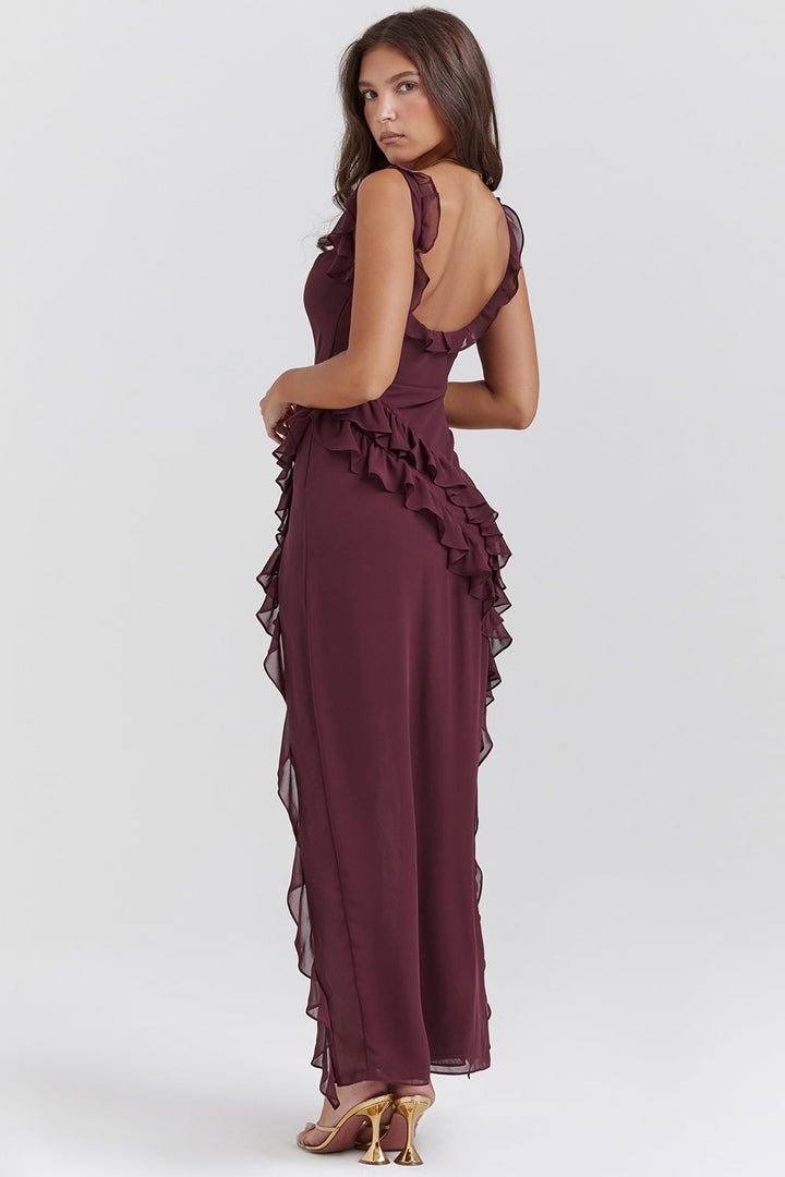 Vivia™ - Glamour i styl: elegancka długa sukienka