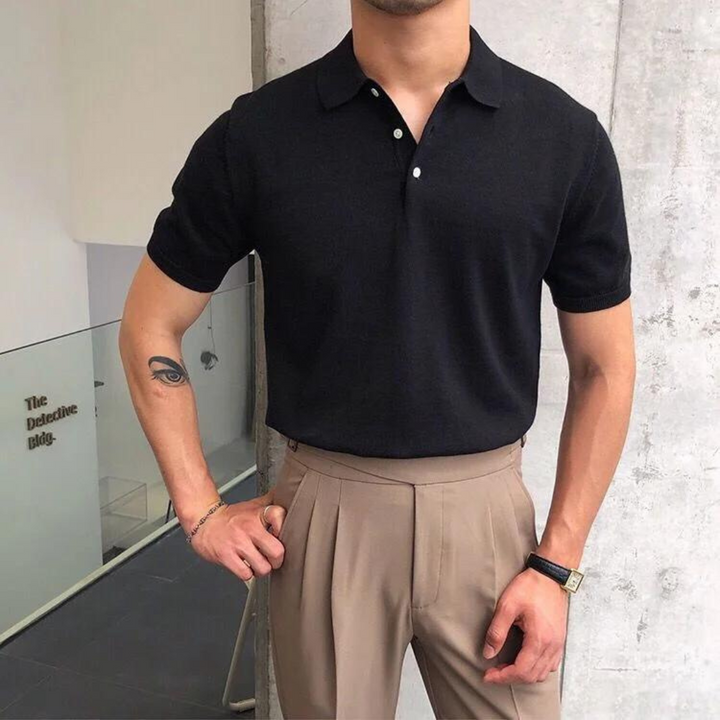 Elegancka męska koszulka polo zapewniająca stylowy komfort