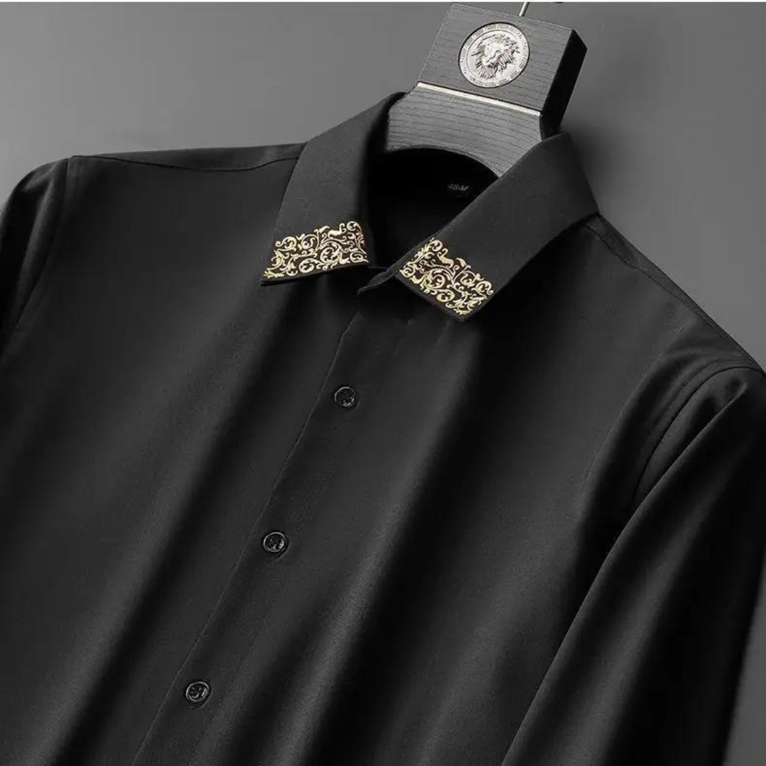 Elegancka koszula męska w stylowy japoński wzór