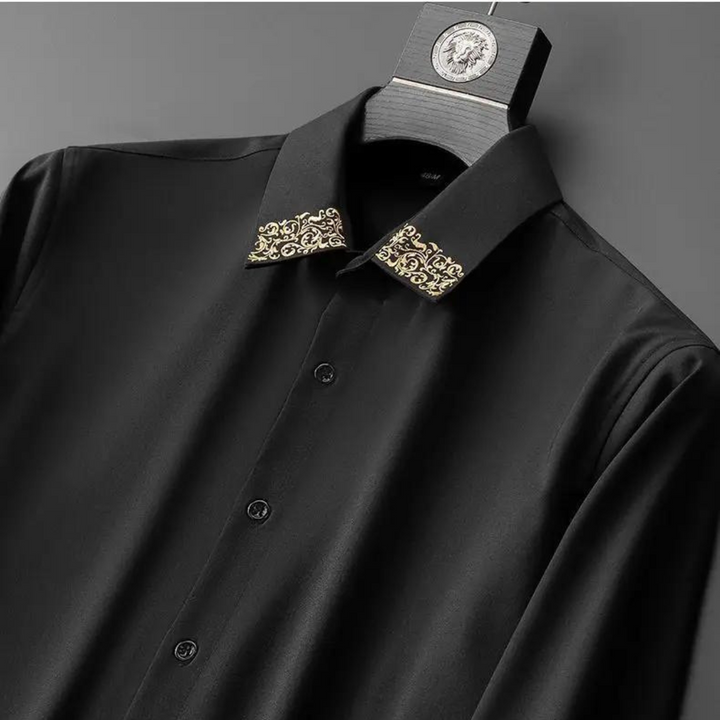Elegancka koszula męska w stylowy japoński wzór