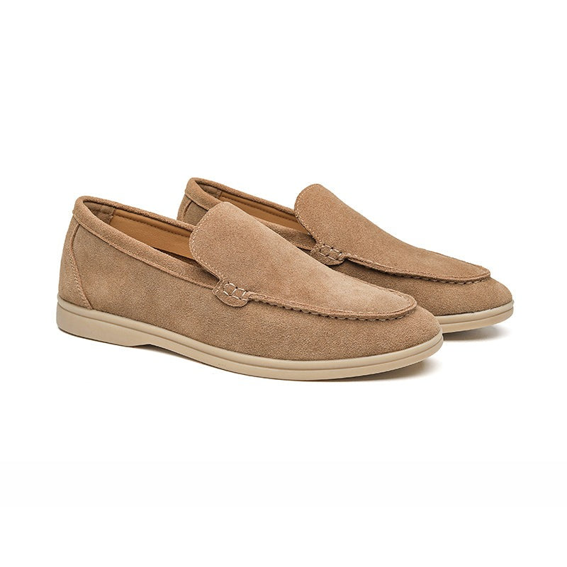 Eleganckie zamszowe loafersy męskie w nowoczesnym stylu Milano