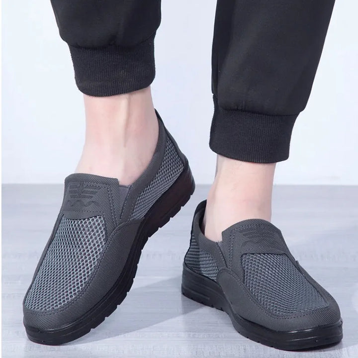 Oddychające skórzane loafersy męskie - stylowe i wygodne do noszenia na co dzień