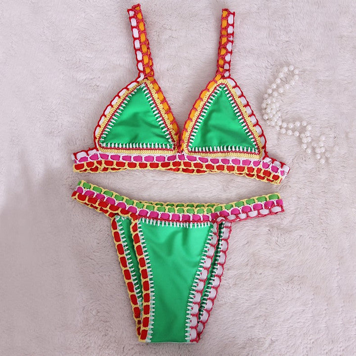 Dory | Modevola Boho Gehaakte Bikini Set met Elastisch Top voor een Perfecte Pasvorm