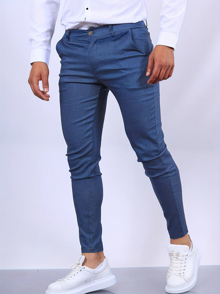 Stylowe spodnie męskie slim fit - nowoczesny i elegancki design zapewniający doskonały wygląd