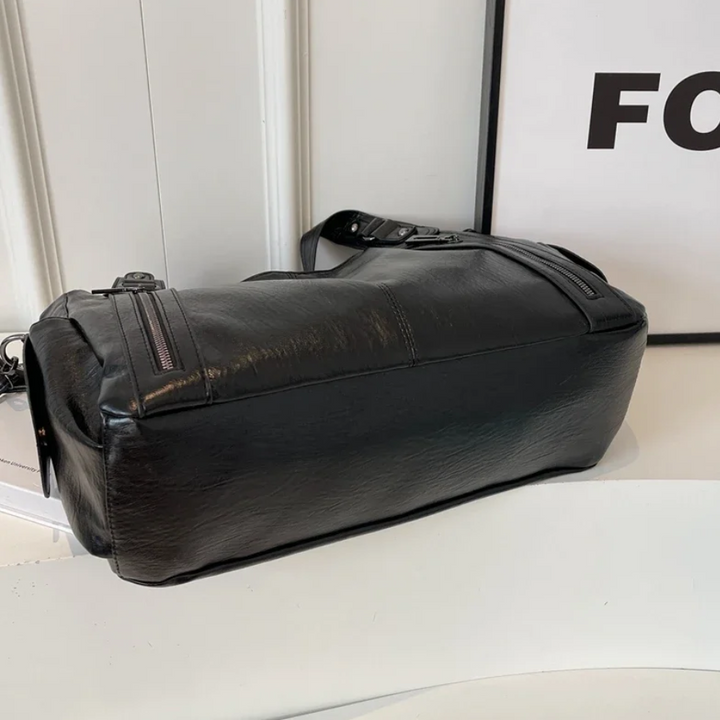 Malyna | Stijlvolle Casual Schoudertas met Rits en Verstelbare Band voor Comfort & Luxe
