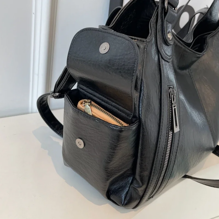 Malyna | Stijlvolle Casual Schoudertas met Rits en Verstelbare Band voor Comfort & Luxe