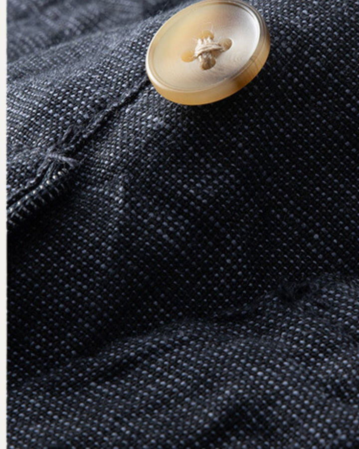 Stylowe lniane szorty męskie na lato w eleganckim stylu Portofino