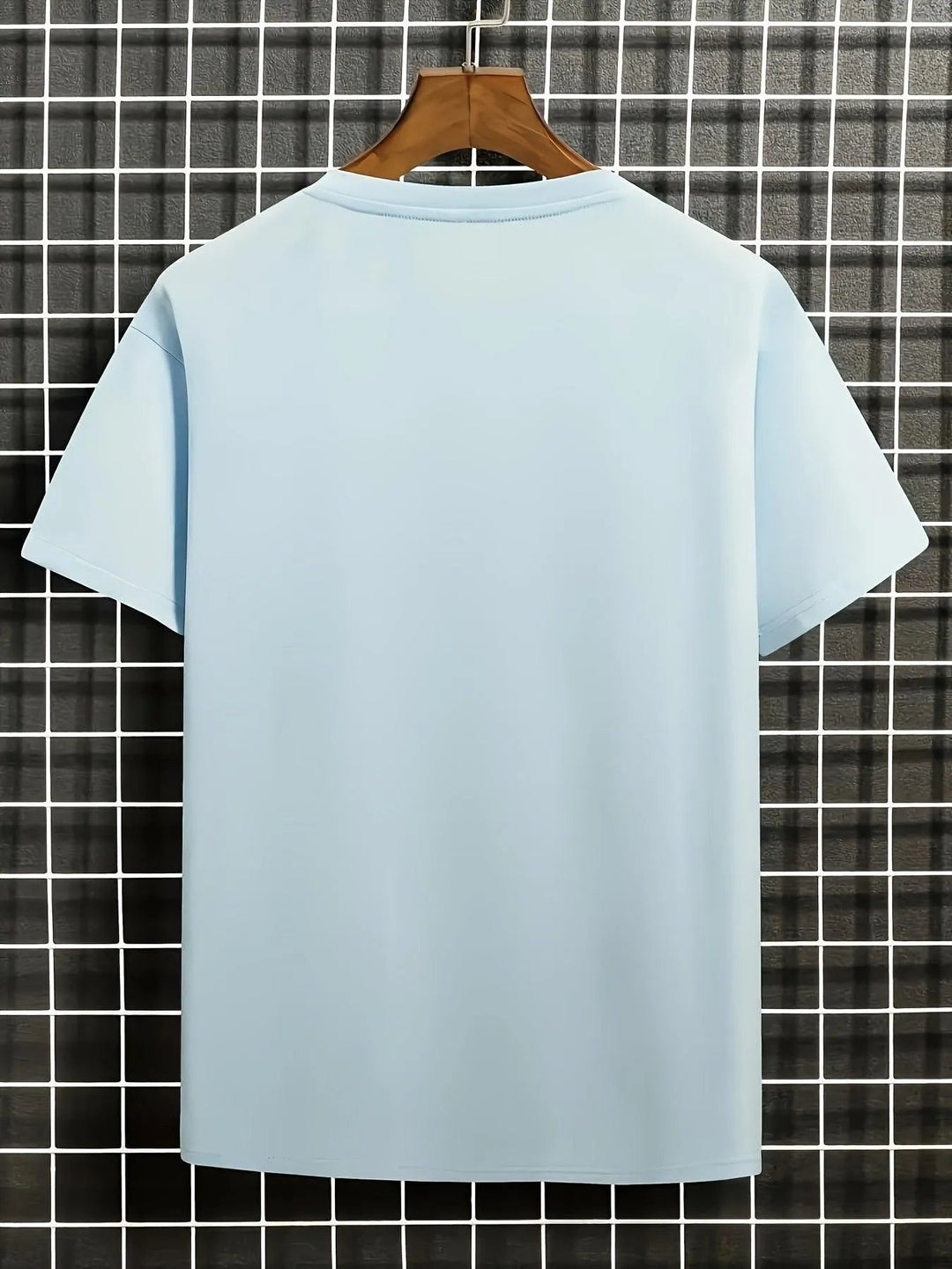 T-shirt męski Gerhard ze stylowym wzorem w kwiaty i fale