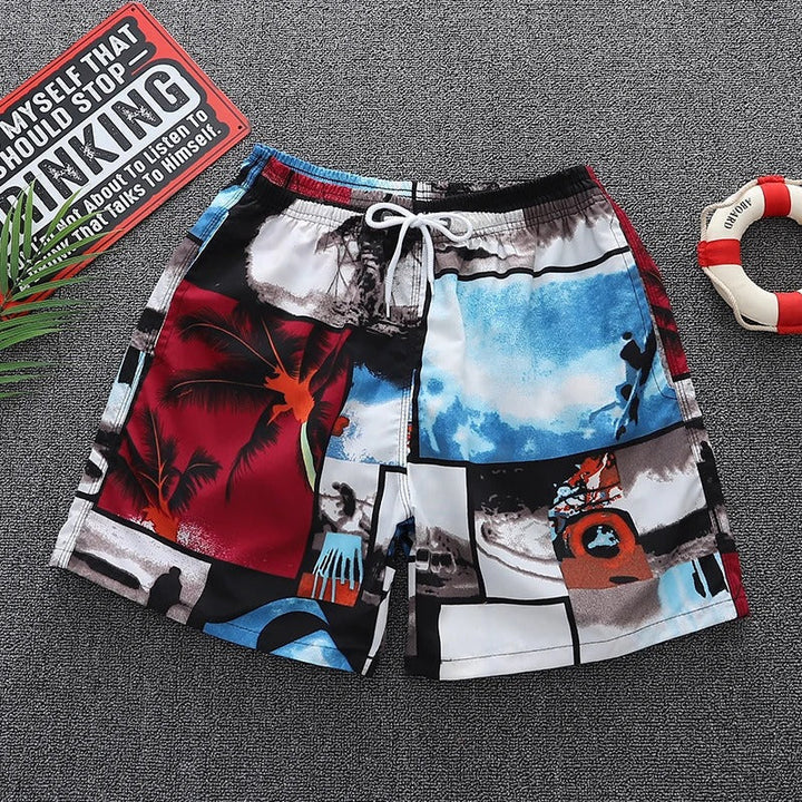 Heren Zwemshort met Trendy Strandprint - Arlo