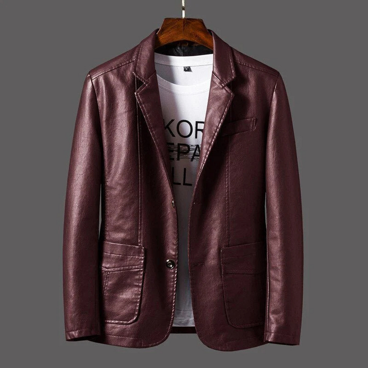 Elegancka marynarka męska slim fit z długim rękawem zapewniająca stylowy wygląd