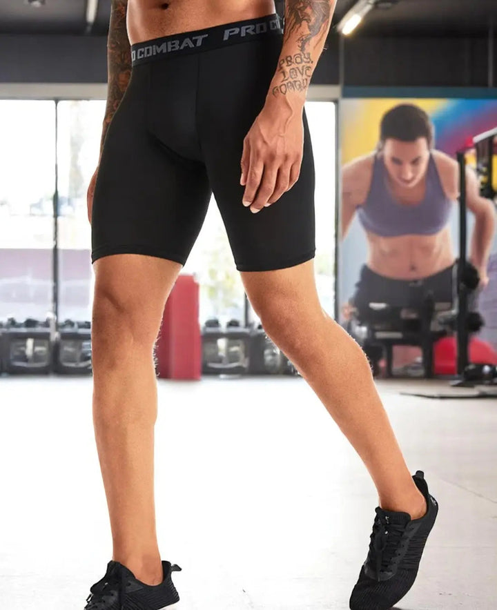 Męskie spodnie fitness VIQA na lato - wąskie, szybkoschnące szorty sportowe i elastyczne obcisłe dresy zapewniające wygodę i swobodę ruchów