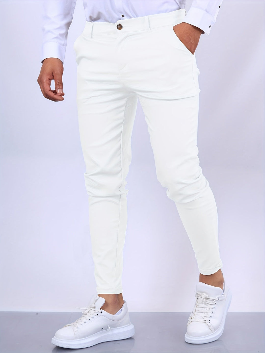Stylowe spodnie męskie slim fit - nowoczesny i elegancki design zapewniający doskonały wygląd