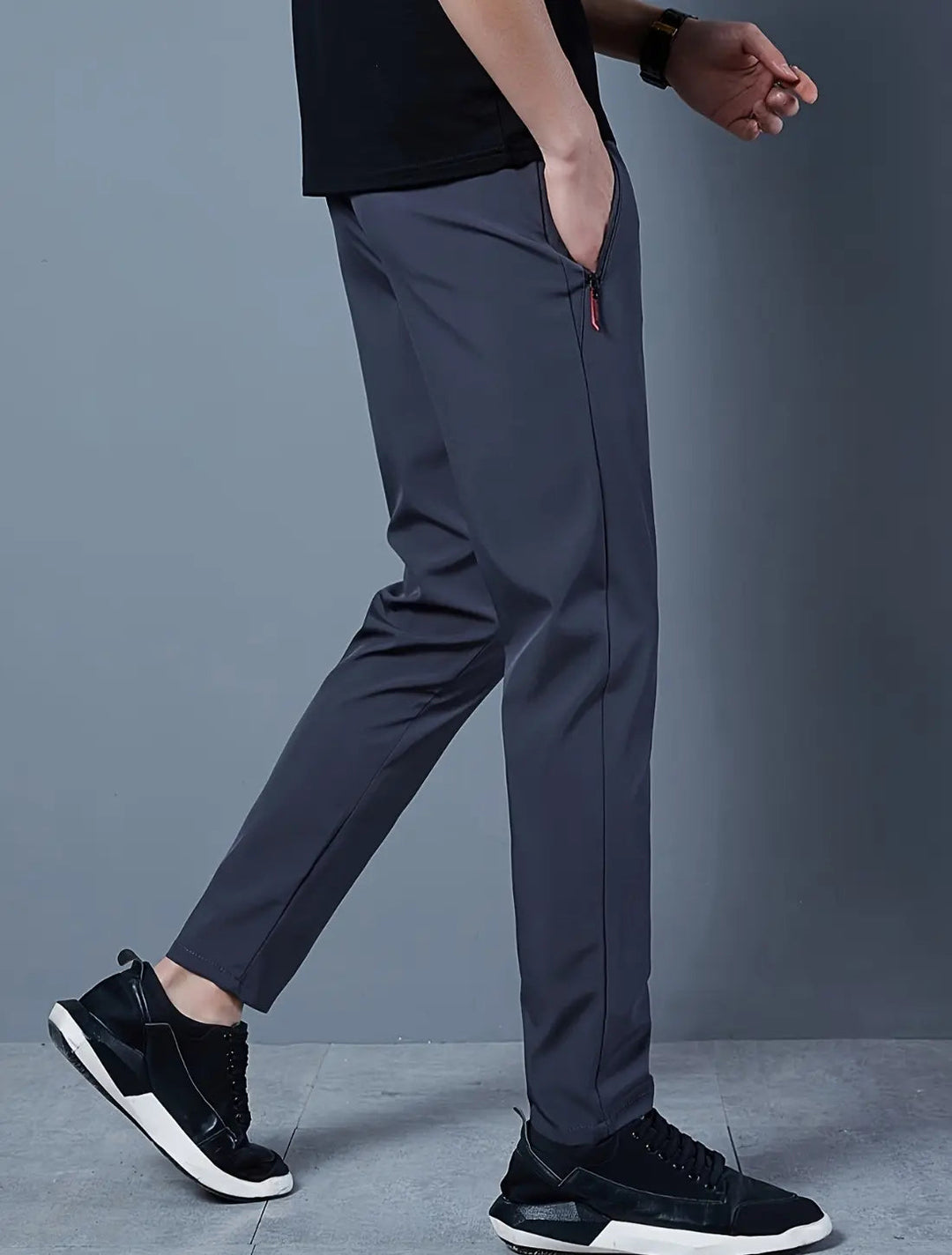 VIQA Spodnie sportowe męskie - Slim Fit, lekkie, codzienne i sportowe, elastyczne spodnie treningowe