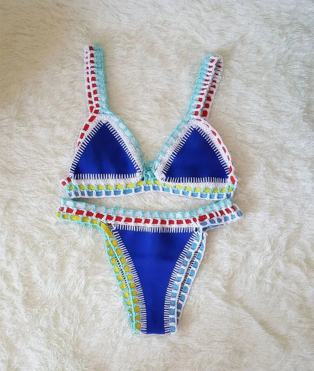 Dory | Modevola Boho Gehaakte Bikini Set met Elastisch Top voor een Perfecte Pasvorm