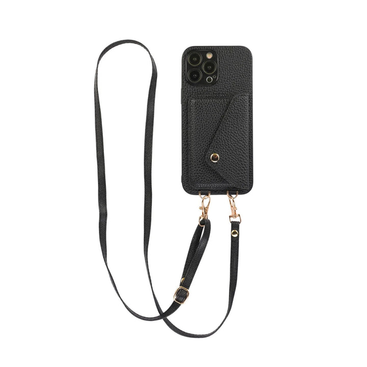 Catherine Luxe Lederen Crossbody Telefoonhoes voor Stijlvolle Bescherming