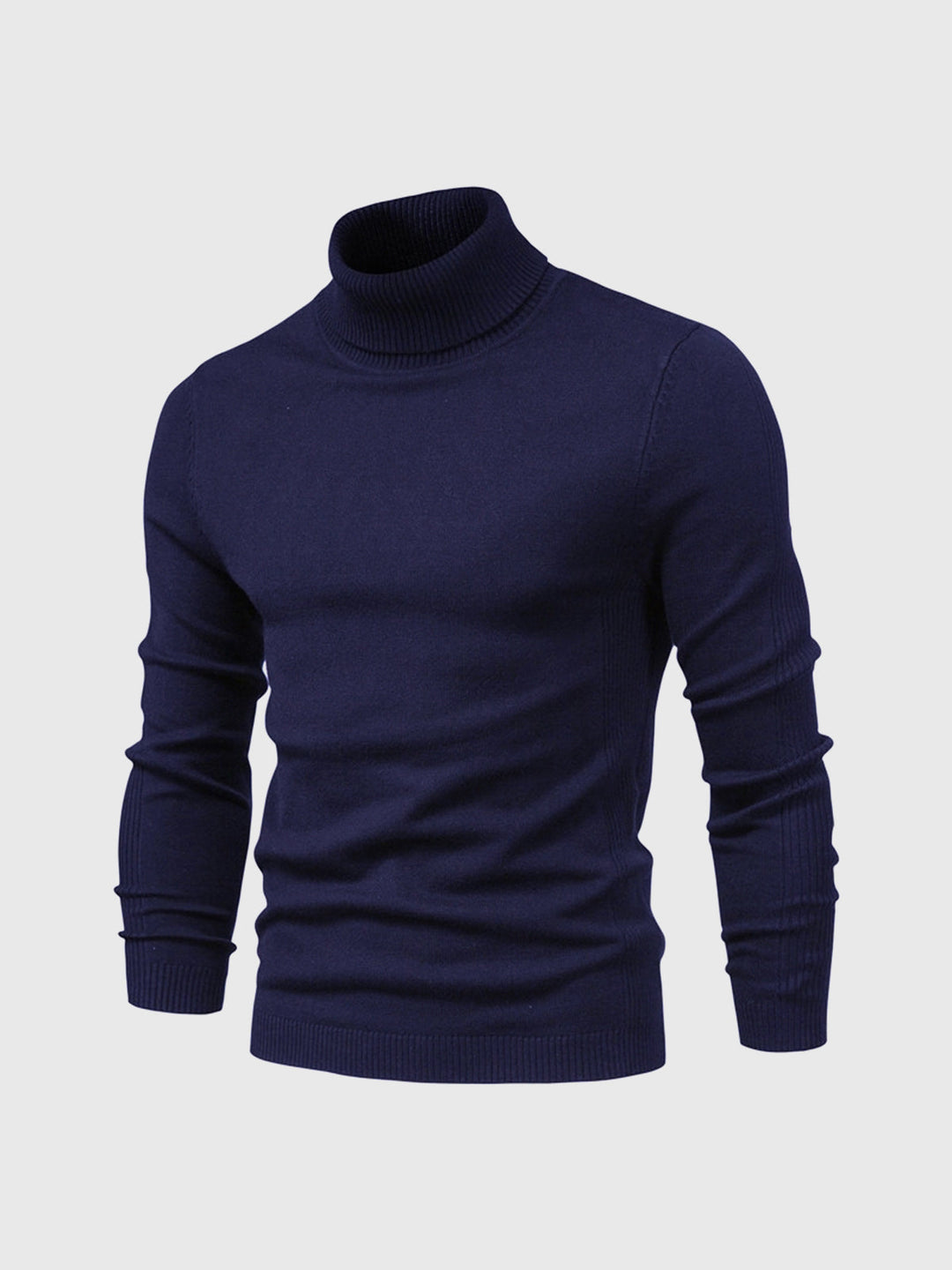 Męski sweter z golfem nadający się do prania, zapewniający wygodny styl