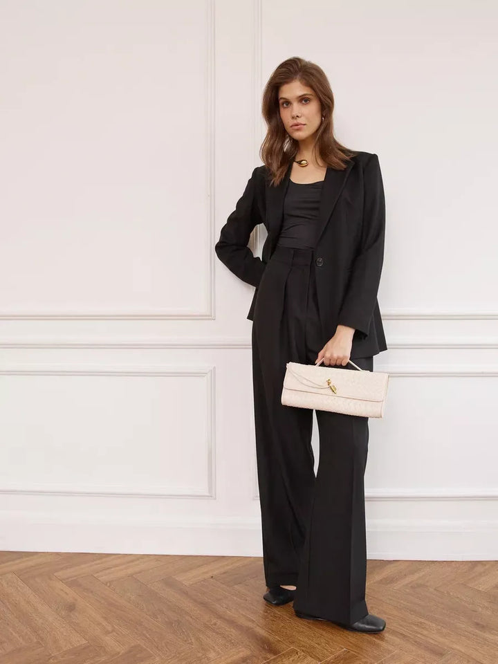 Vianey | Elegancka torba na ramię z tkaniny Ivoire Raffiné