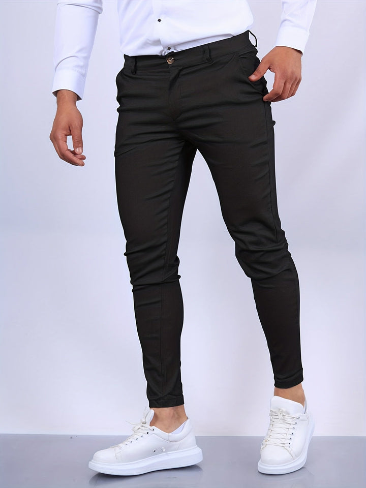 Stylowe spodnie męskie slim fit - nowoczesny i elegancki design zapewniający doskonały wygląd