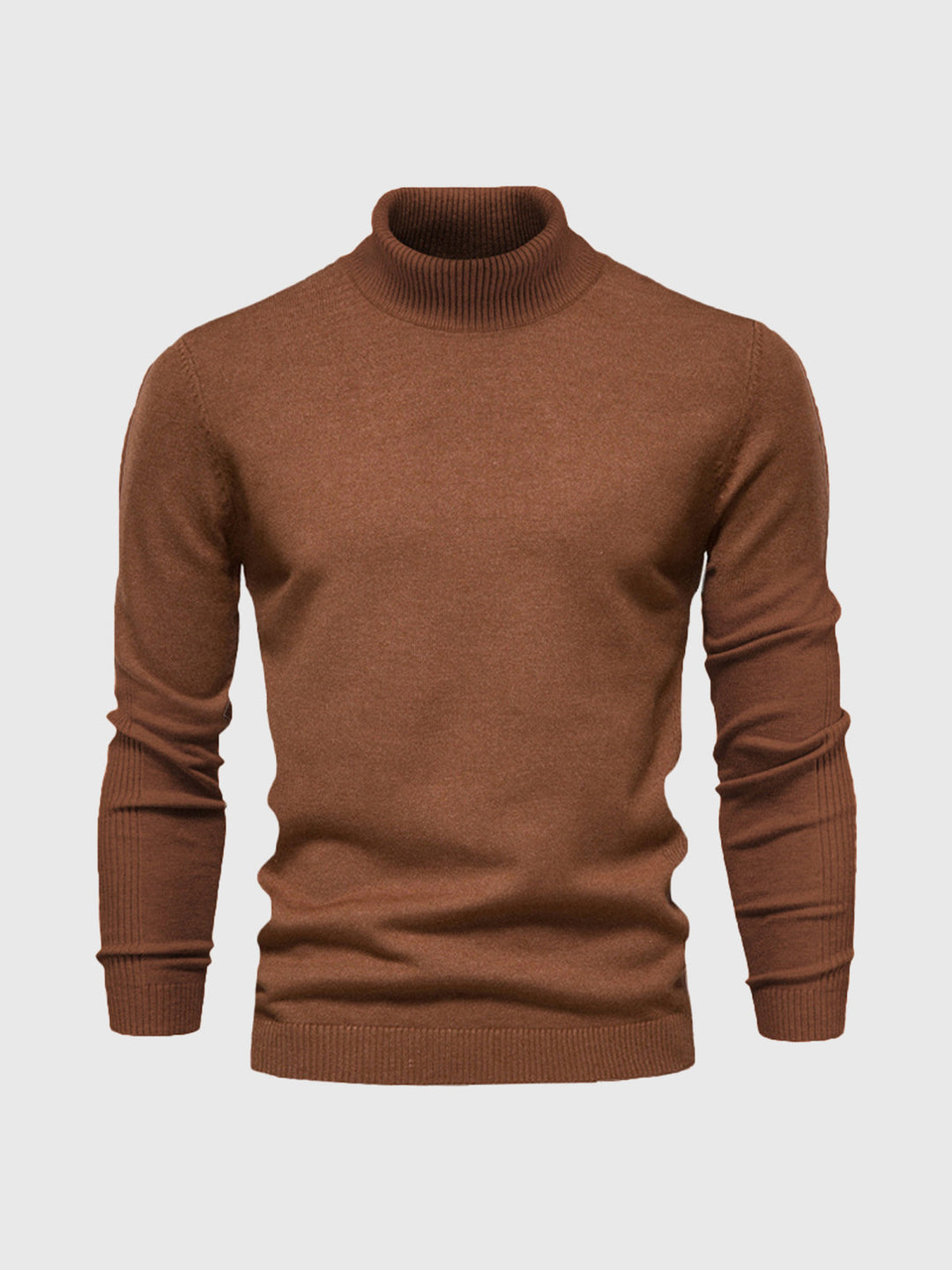 Męski sweter z golfem nadający się do prania, zapewniający wygodny styl