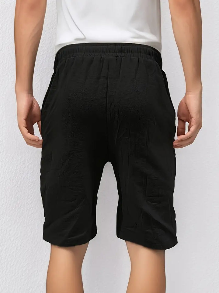 Stylowe i wygodne lniane szorty męskie zapewniające swobodny wygląd