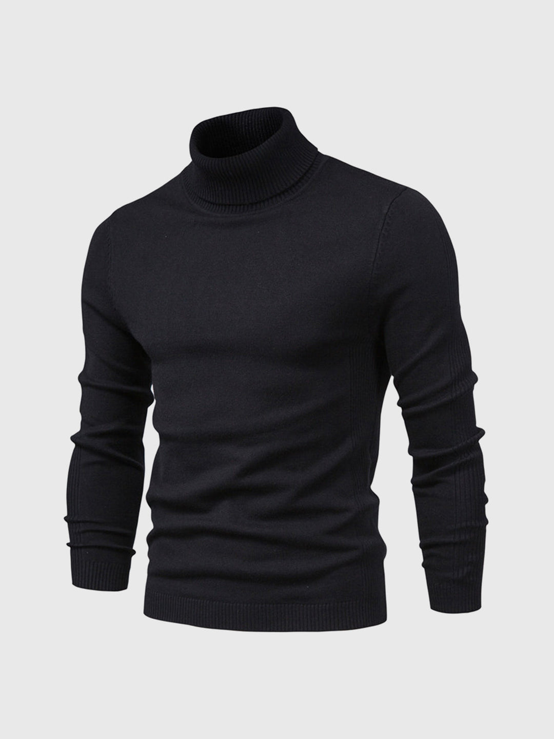 Męski sweter z golfem nadający się do prania, zapewniający wygodny styl
