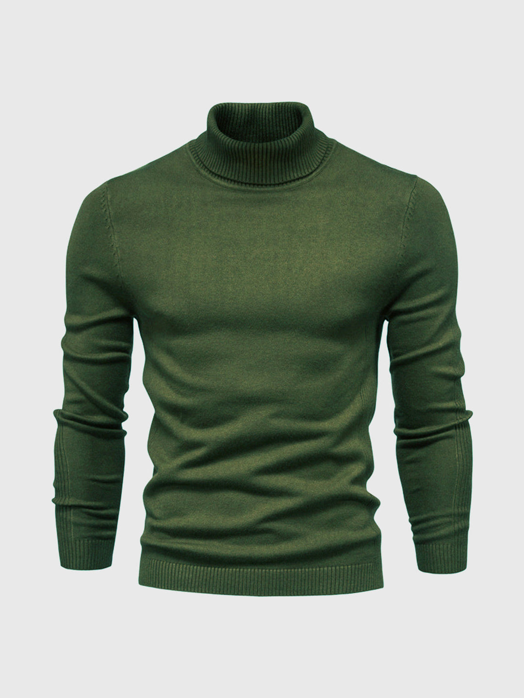 Męski sweter z golfem nadający się do prania, zapewniający wygodny styl