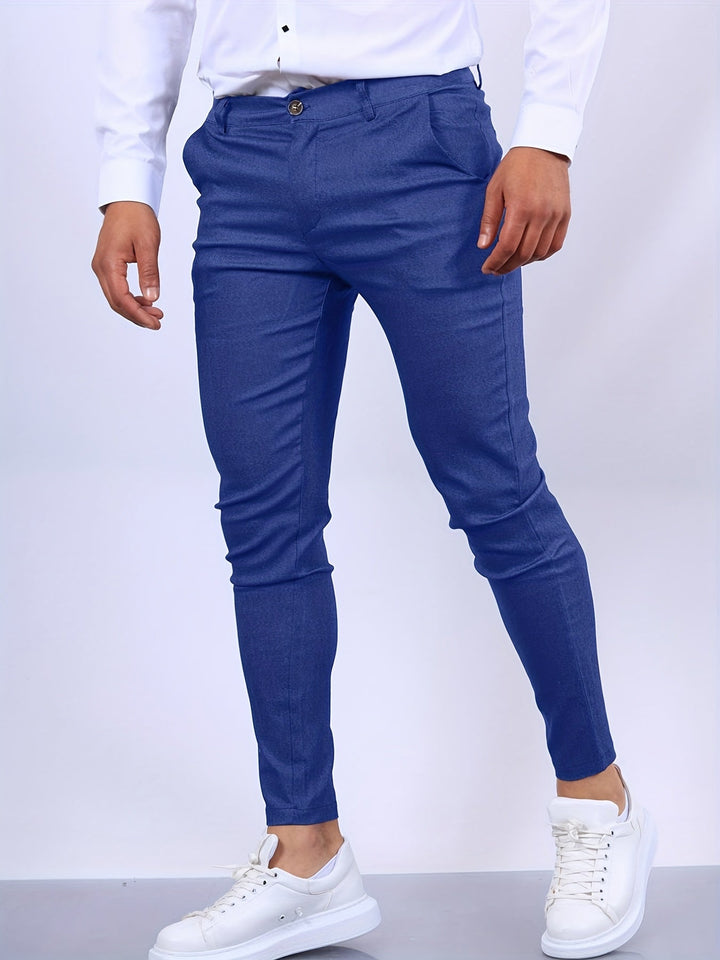 Stylowe spodnie męskie slim fit - nowoczesny i elegancki design zapewniający doskonały wygląd