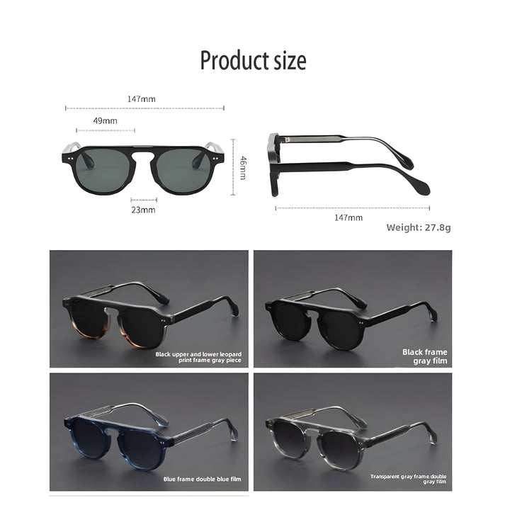 Stylowe okulary przeciwsłoneczne retro vintage dla mężczyzn