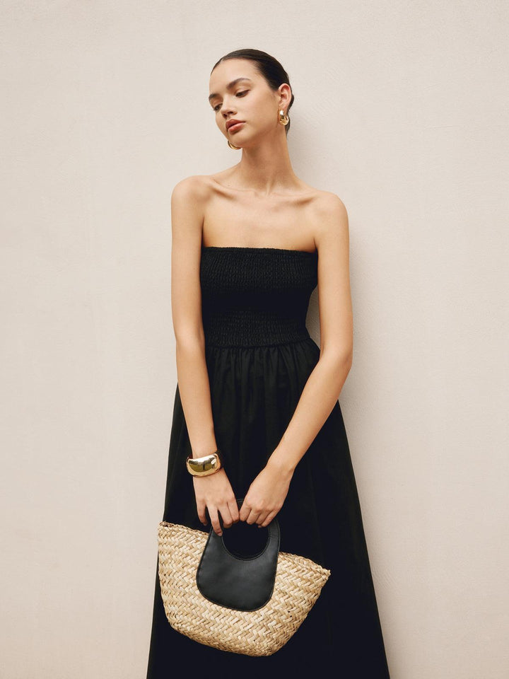 Stijlvolle Malia Rieten Handtas met Elegant Design