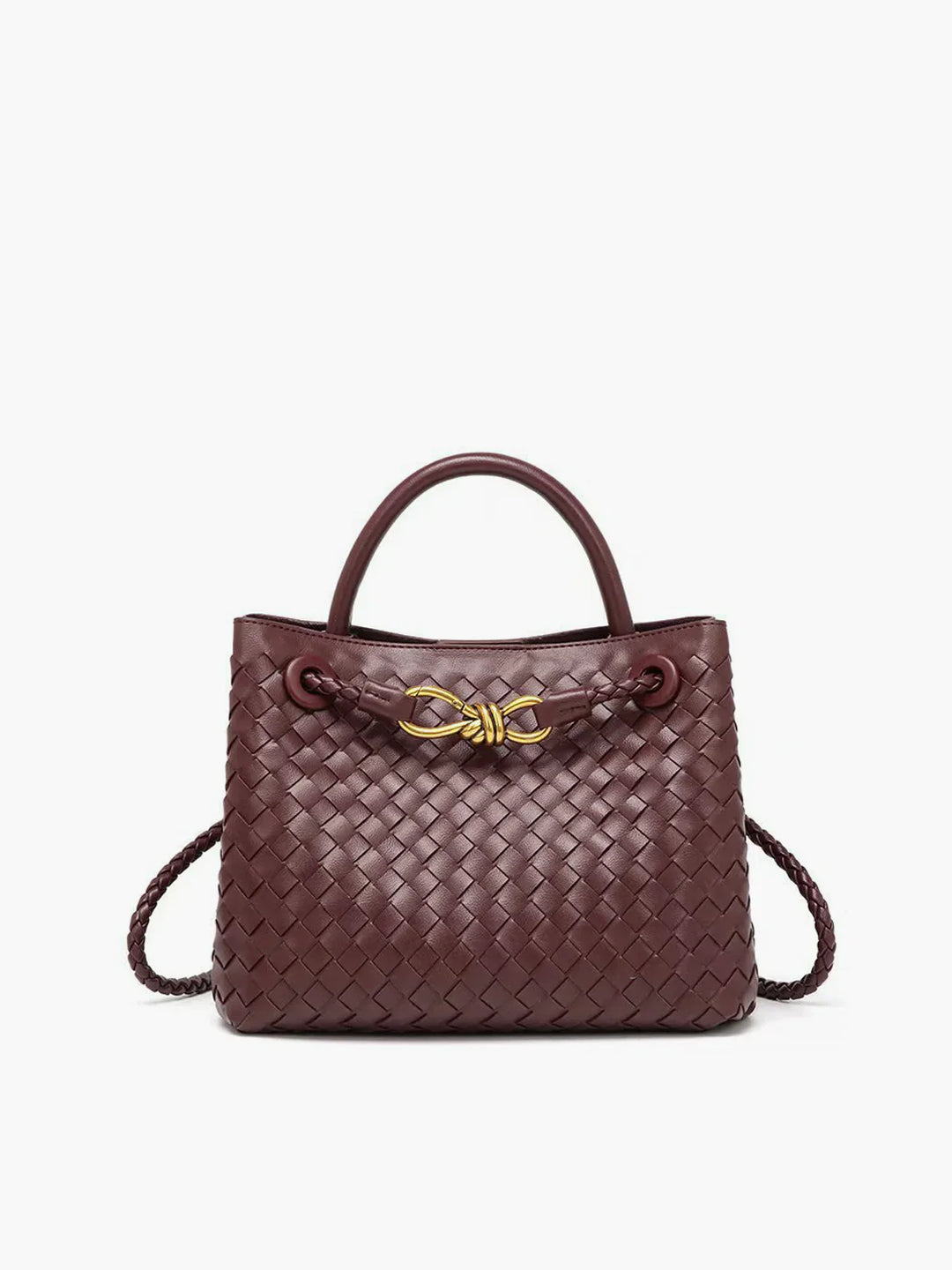 Jessah | Elegancka torebka z plecionej skóry