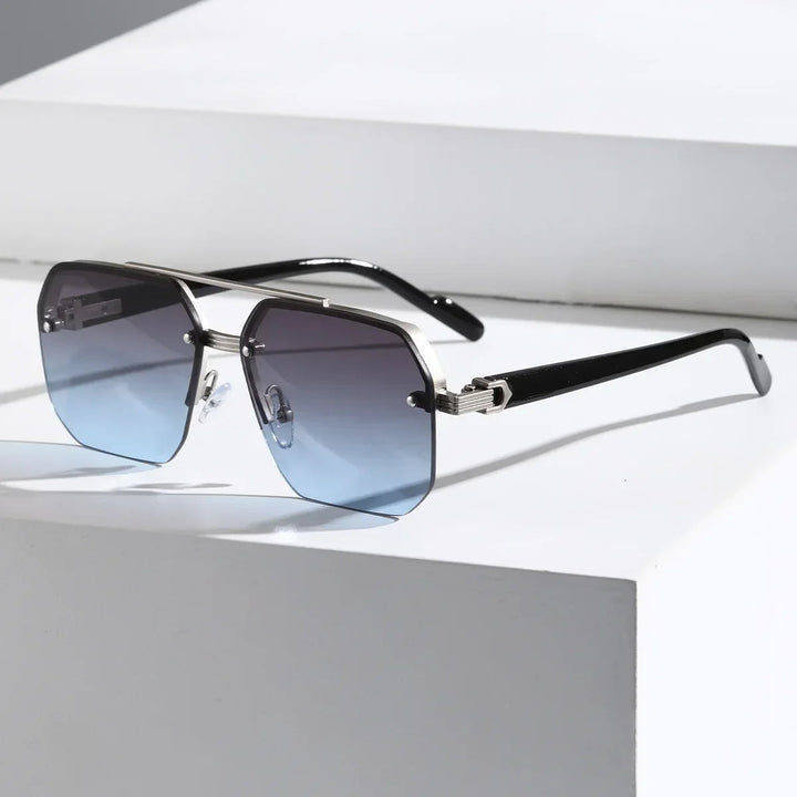 Stilvolle geometrische Herren Sonnenbrille für den modernen Look