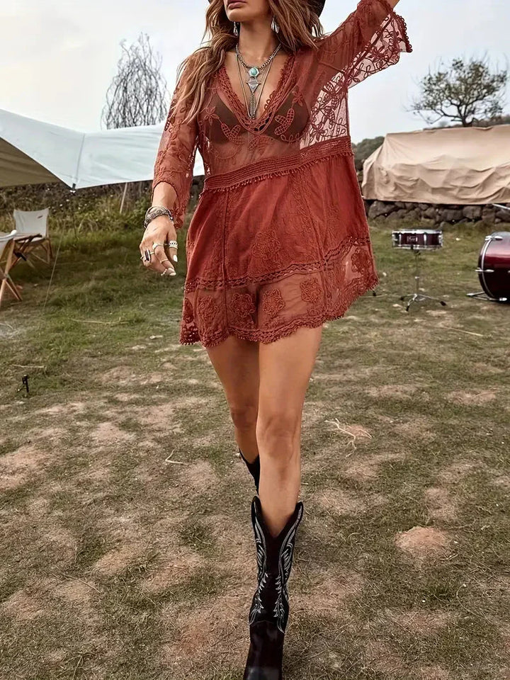 Damska tunika bikini - stylowa ochrona przeciwsłoneczna na idealny dzień na plaży