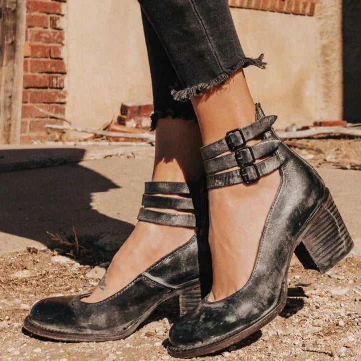 Chiara™ - Eleganckie buty na wysokim obcasie w stylu vintage, ponadczasowy klasyk