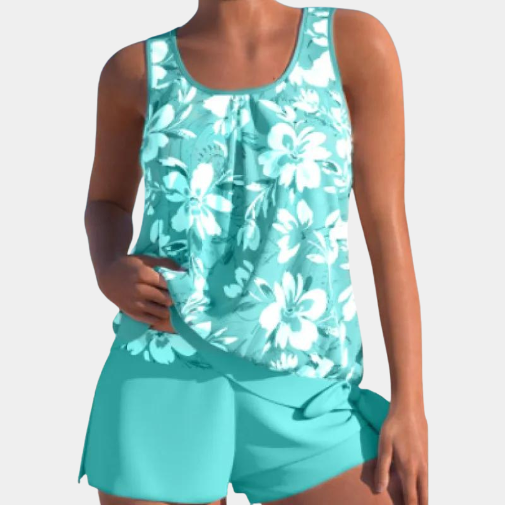 Alice | Élégant Ensemble Tankini Floral pour un Style Frais et Chic