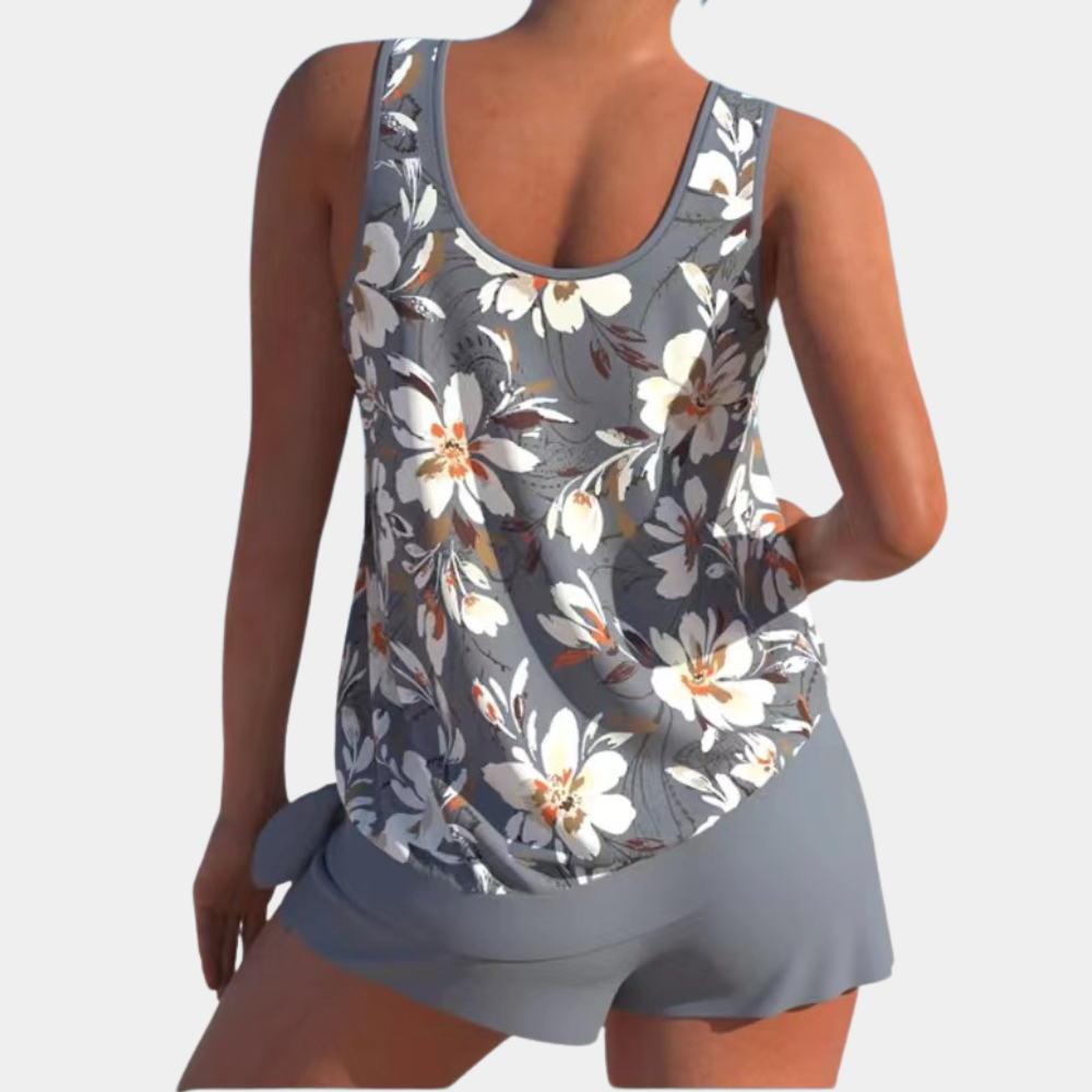 Alice | Élégant Ensemble Tankini Floral pour un Style Frais et Chic