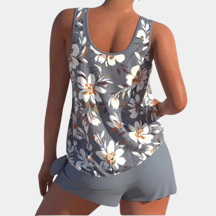 Alice | Élégant Ensemble Tankini Floral pour un Style Frais et Chic