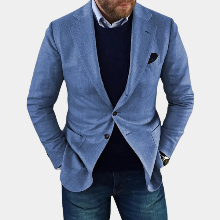 Georg Męska elegancka kurtka casualowa z guzikami Stilosi