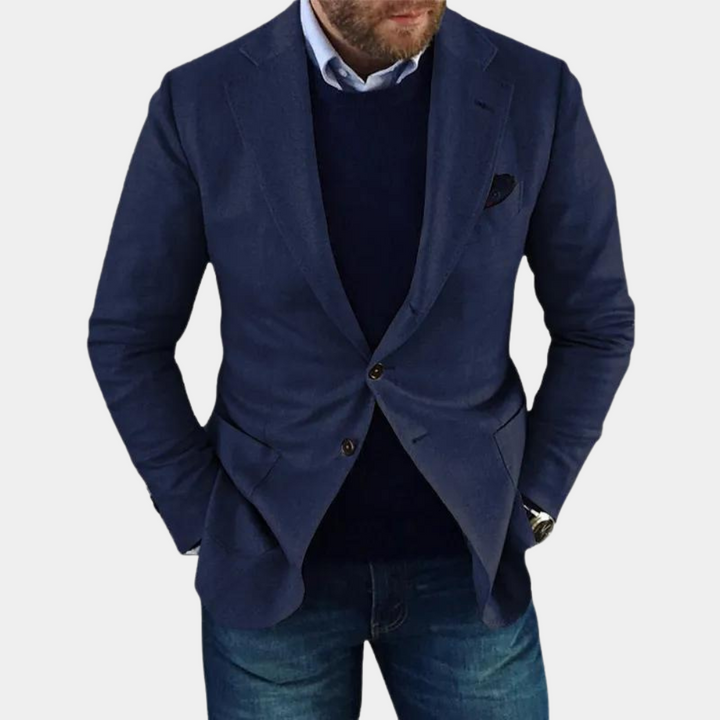 Georg Męska elegancka kurtka casualowa z guzikami Stilosi