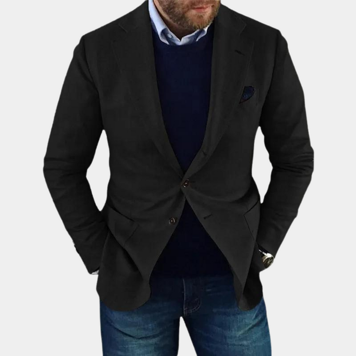 Georg Męska elegancka kurtka casualowa z guzikami Stilosi