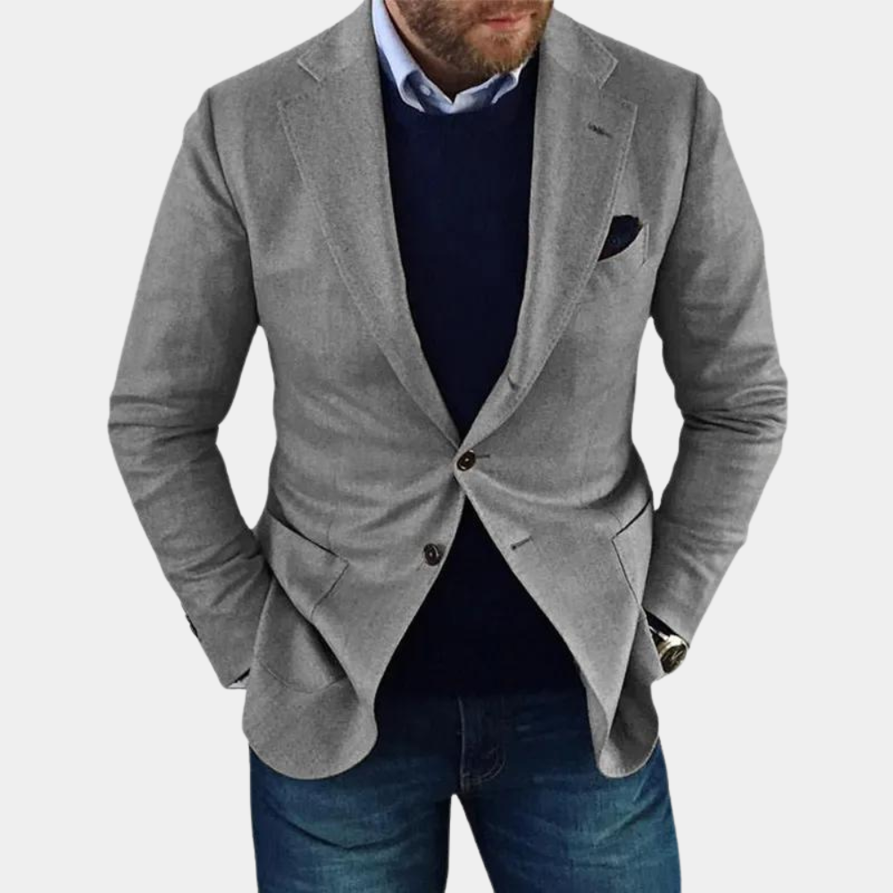 Georg Męska elegancka kurtka casualowa z guzikami Stilosi
