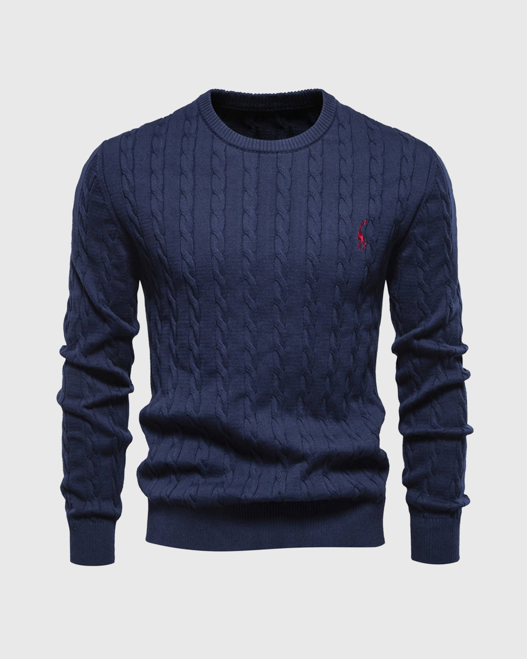 Męski sweter z bawełnianej dzianiny o ponadczasowym stylu
