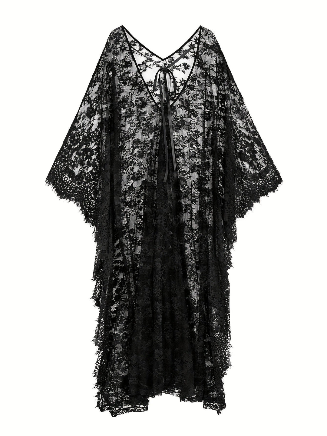 Danilla | Elegante Transparante Kant Kimono voor een Stijlvolle Strandlook